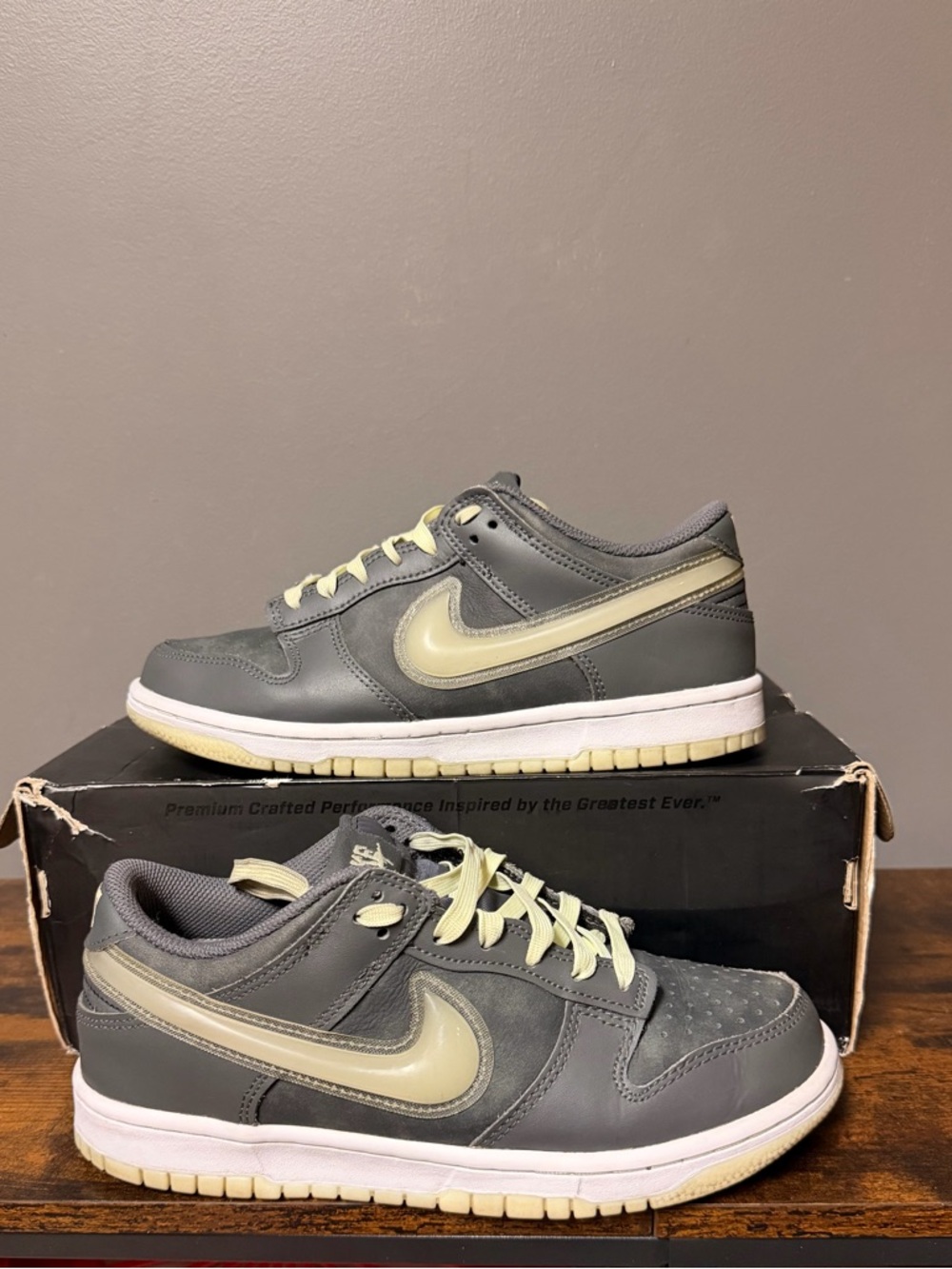 Nike Dunk “Halloween” Gray Low-Top with Glow in the Dark Soles and Swoosh